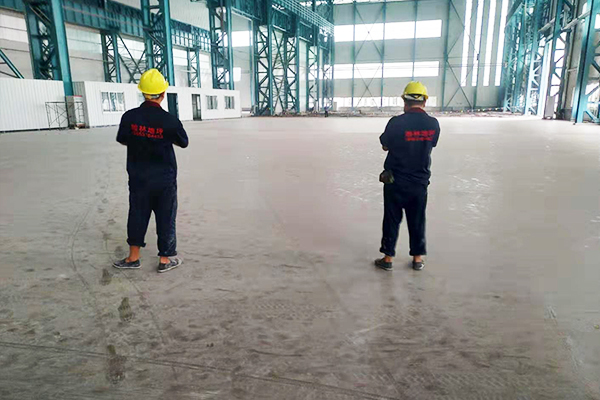 济南翰林建筑承建禹城某上市公司环氧树脂地坪二期项目顺利开工